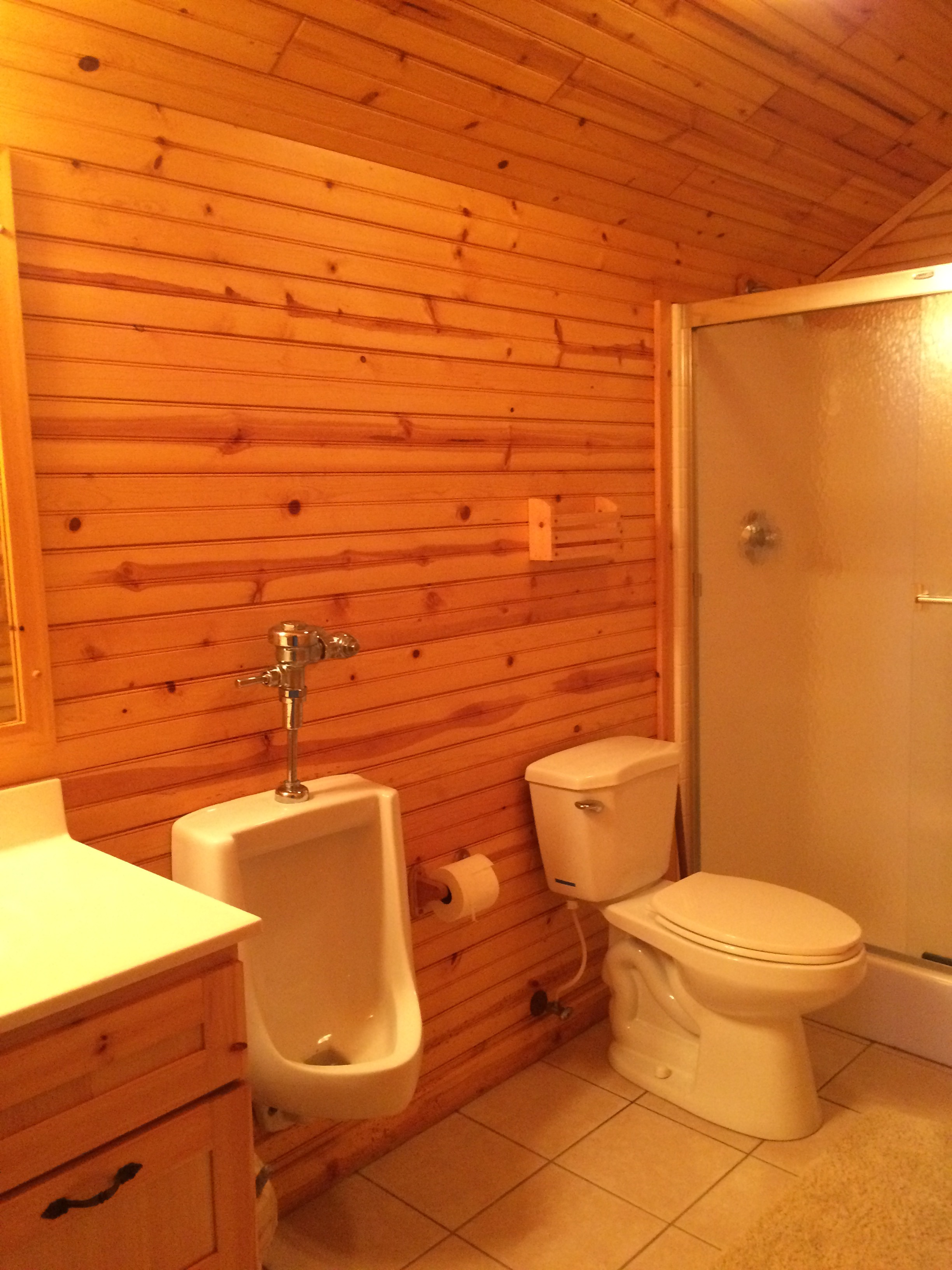 His bathroom on 2nd floor of Torch Lake Lodge.